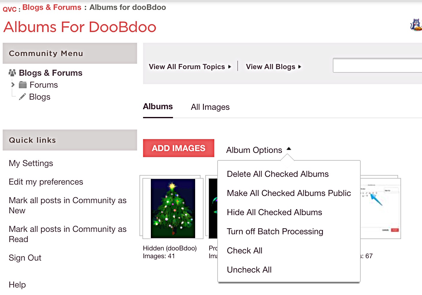 Access Denied message? Blogs & Forums