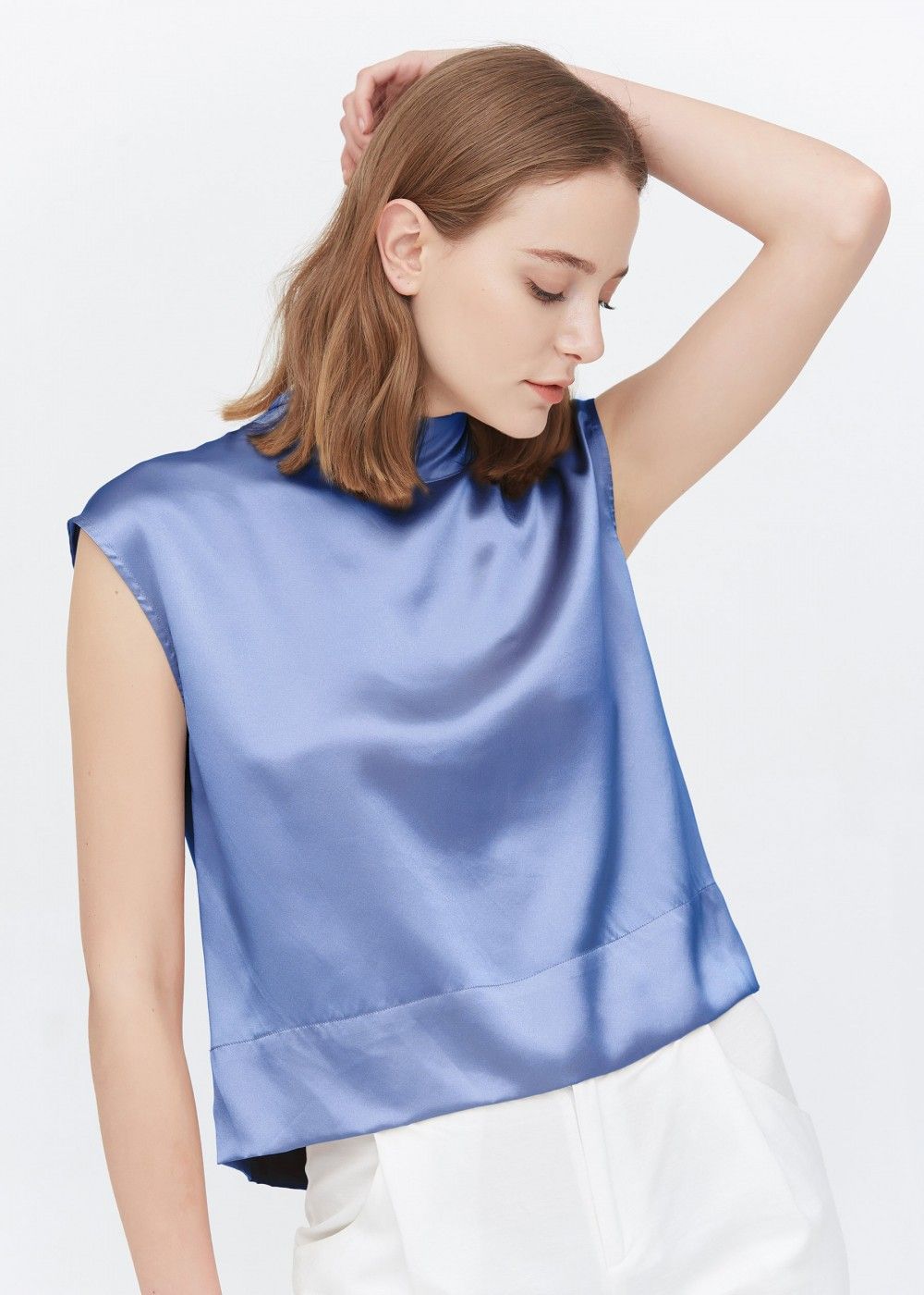 feminine-stand-collar-bow-tie-silk-tank-tops-French-Blue-9376-197-XXL-1-20190613152426.jpg