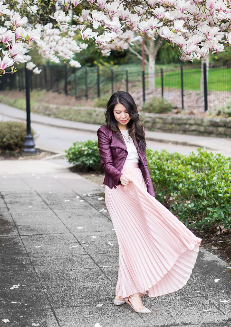 justatinabit-blush-pleated-maxi-skirt-burgundy-faux-leather-jacket-spring-style-outfit-idea-5.jpg