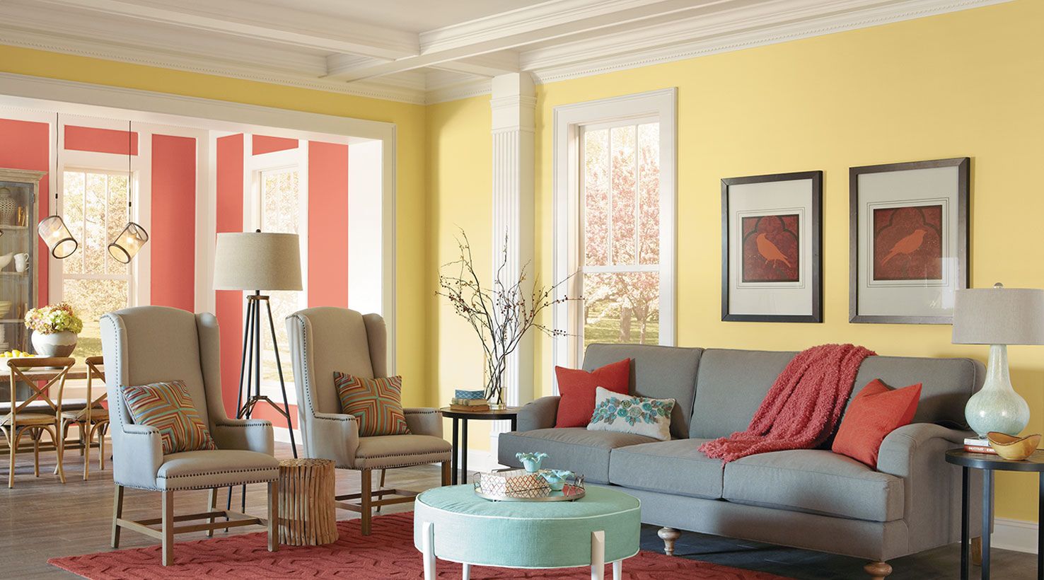 Yellow Living Room/Coral Dining Room... - Blogs \u0026 Forums, image size:1476x820