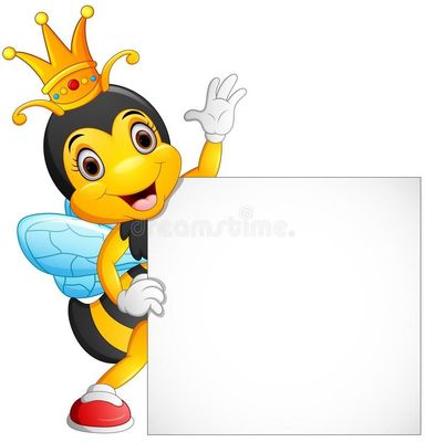 Q Queen Bee holding paper.jpg