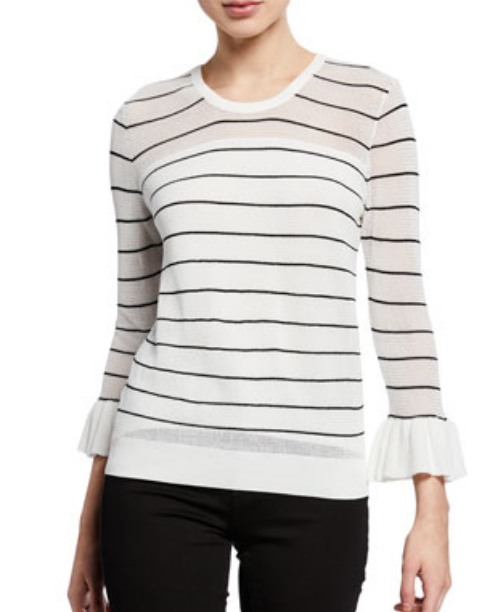 CupcakesAndCashmereLianaStriped3_4SleeveSweater.png