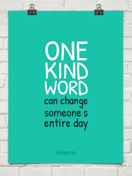 Be kind