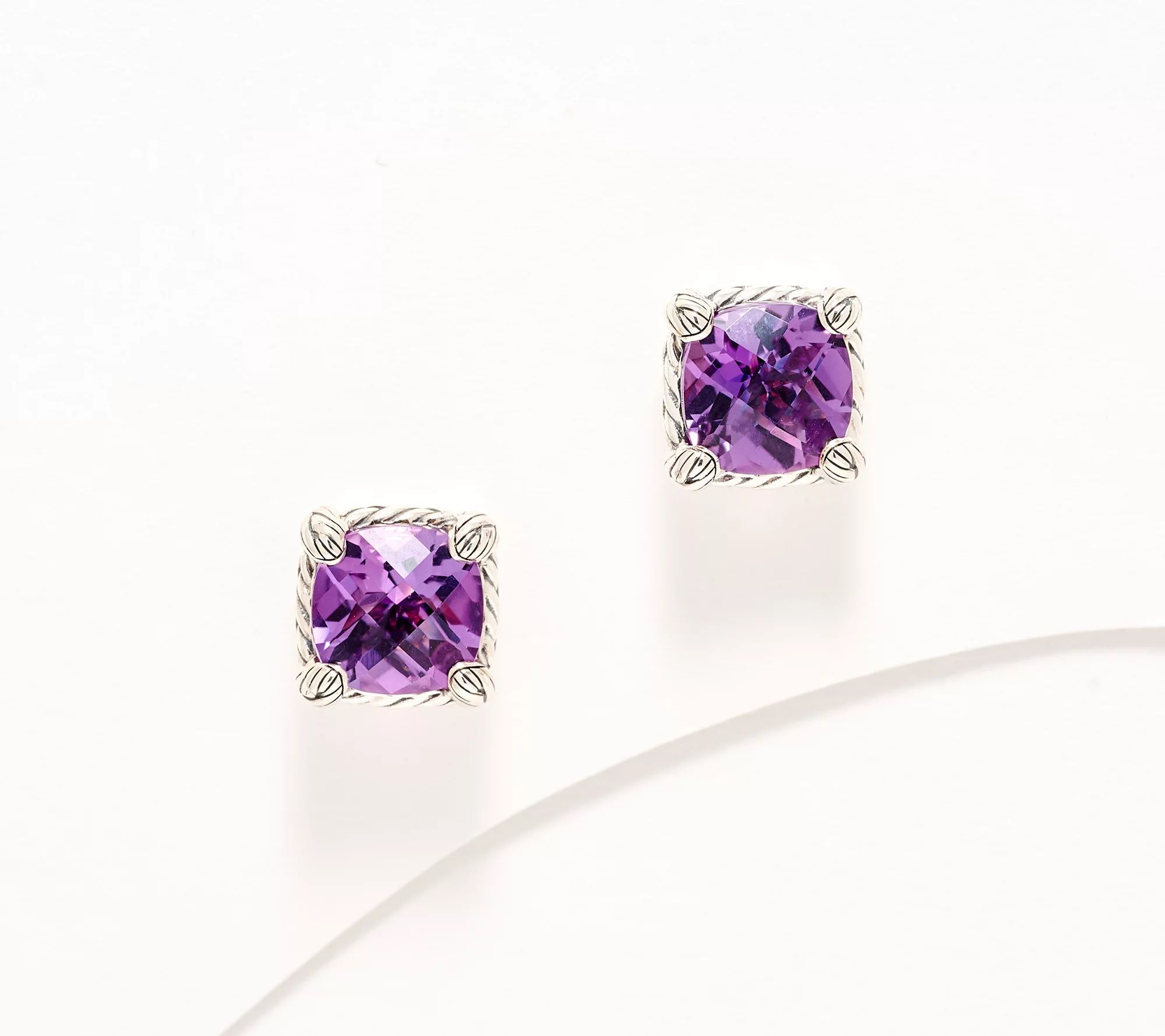 J-455236 JAI Sterling Cushion Cut Amethyst Stud Earrings.jpg