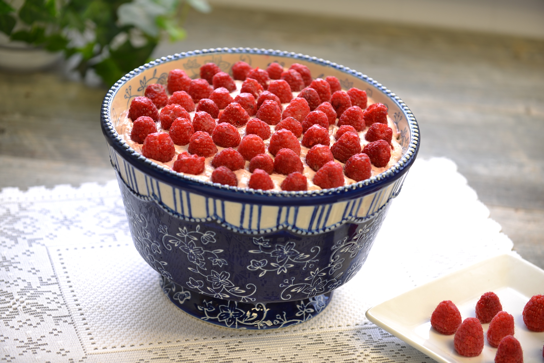 Temptations raspberry trifle.JPG