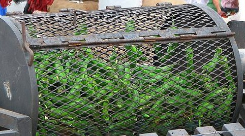 Roasting chile