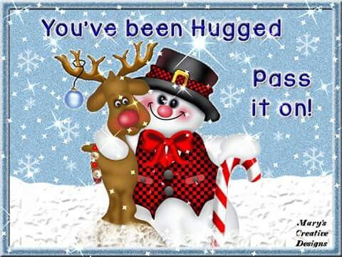Christmas hug
