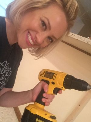 Mary with drill.JPG