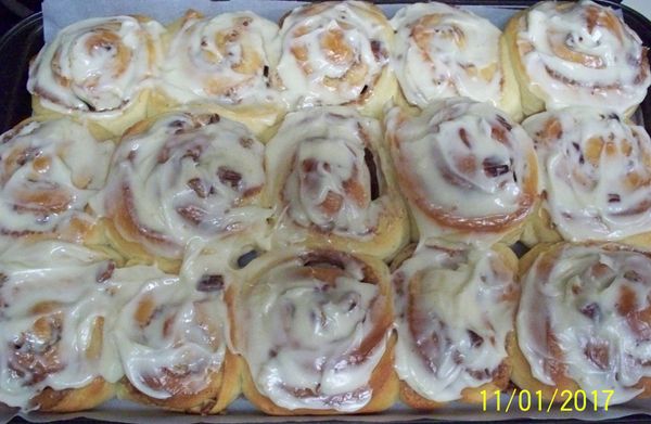 Cinnamon Rolls made with Sweet Roll Dough.JPG